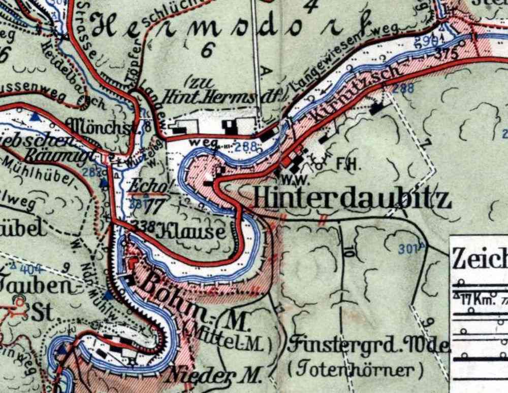 Hinterdaubitz-Karte
